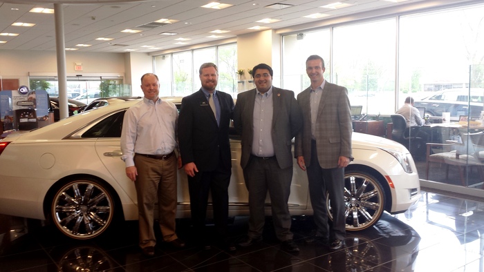 Left to right: Craig Voss, Brad Voss, Rep. Niraj Antani, and Zach Doran